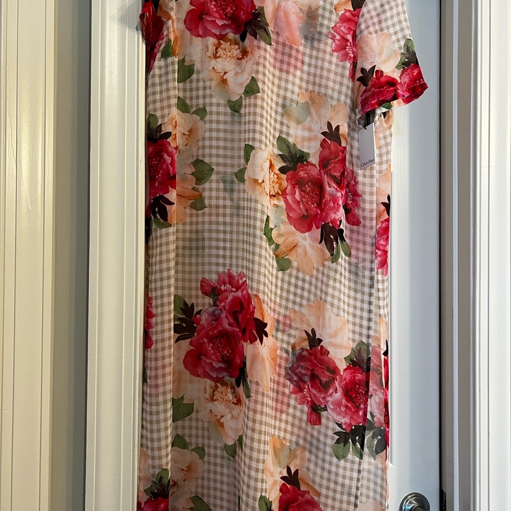 Calvin klien floral tunic dress. Sz: M